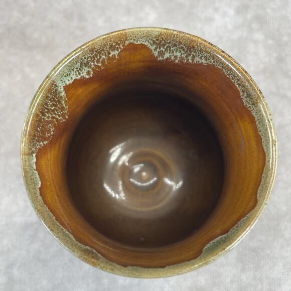 Van Briggle 1920s Art Pottery Brown Glaze Ceramic Miniature Cabinet Vase 3.5" - Picture 4 of 6